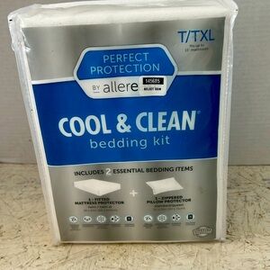 New Allerease Perfect Protection Cool & Clean Bedding Kit Twin /Twin XL